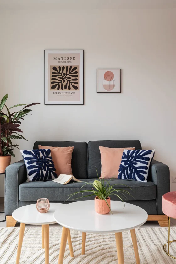 Salon cosy avec vue panoramique - Studio West View Dardilly