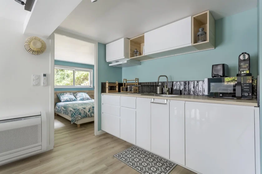 Cuisine équipée moderne - West Garden 56m² Dardilly